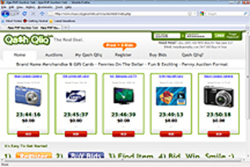 Product picture AJAX PHP PENNY AUCTION: version 1.4  